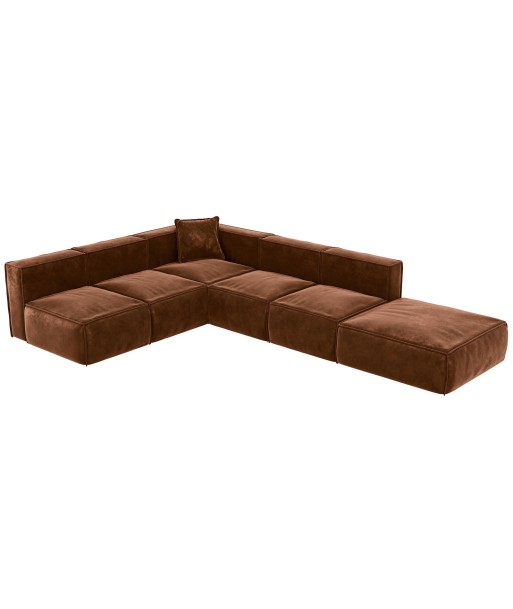 Canapé modulable XL ROLF Tissu effet cuir vintage 50-70% off 