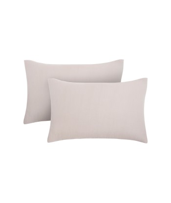 Lot de 2 coussins Joy Gaze de coton 30x50cm rembourrage situé sous