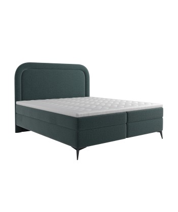 Ensemble de lit OLYMPE Velours texturé 180x200cm (tête de lit, sommier à coffres, matelas et surmatelas) Dans la société mordern