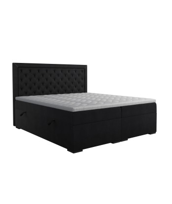 Ensemble de lit MELIA Velours 180x200cm (tête de lit, sommier à coffres, matelas et surmatelas) Les êtres humains sont 