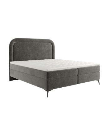 Ensemble de lit OLYMPE Velours texturé 180x200cm (tête de lit, sommier à coffres, matelas et surmatelas) Dans la société mordern