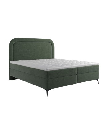 Ensemble de lit OLYMPE Velours texturé 180x200cm (tête de lit, sommier à coffres, matelas et surmatelas) Dans la société mordern