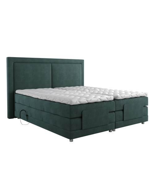 Ensemble de lit OSEE Velours 180x200 (tête de lit, surmatelas, sommier à relaxation électrique et matelas à ressorts ensachés) prix pour 