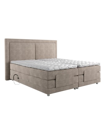 Ensemble de lit OSEE Velours 160x200 (tête de lit, surmatelas, sommier à relaxation électrique et matelas à ressorts ensachés) les ligaments