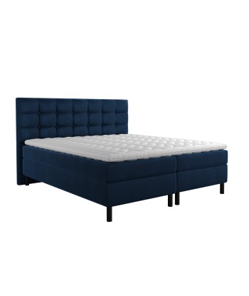 Ensemble de lit PERSEE Velours 160x200cm (tête de lit, sommier, matelas et surmatelas) 50% de réduction en Octobre 2024