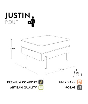 Pouf JUSTIN Vintage vieilli À commander