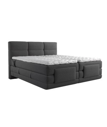 Ensemble de lit HESTIA Tissu tramé 180x200 (Tête de lit, surmatelas, sommier à relaxation électrique et matelas à ressorts ensachés) Comment ça marche