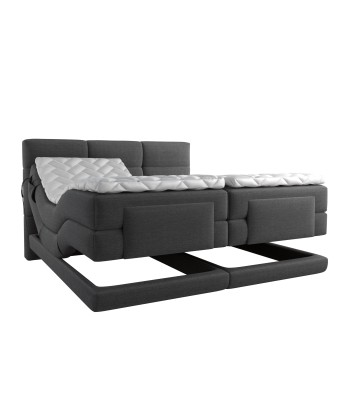 Ensemble de lit HESTIA Tissu tramé 180x200 (Tête de lit, surmatelas, sommier à relaxation électrique et matelas à ressorts ensachés) Comment ça marche