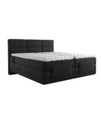 Ensemble de lit HESTIA Velours 180x200 (tête de lit, surmatelas, sommier à relaxation électrique et matelas à ressorts ensachés) 50% de réduction en Octobre 2024