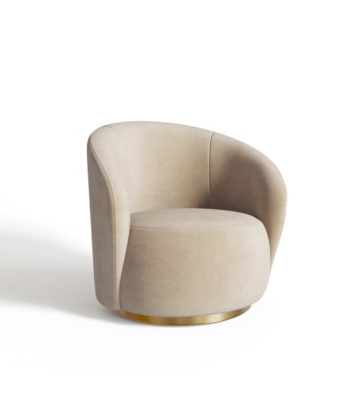 Fauteuil pivotant JADE Velours Véritable concentré