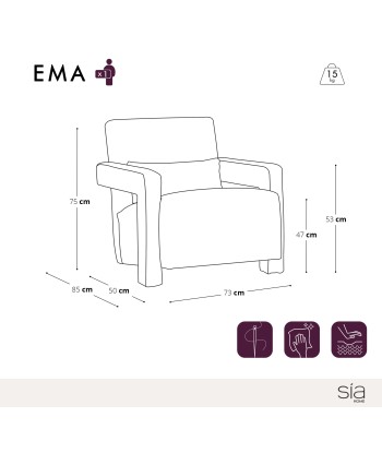 Fauteuil EMA Velours de la marque