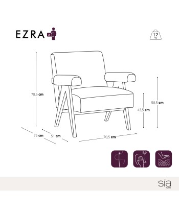 Fauteuil EZRA Velours à prix réduit toute l'année