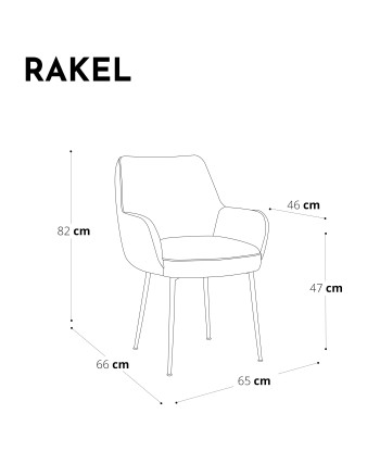 Fauteuil RAKEL Bouclette pieds noir mat en ligne