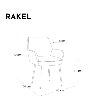 Fauteuil RAKEL Bouclette pieds noir mat en ligne