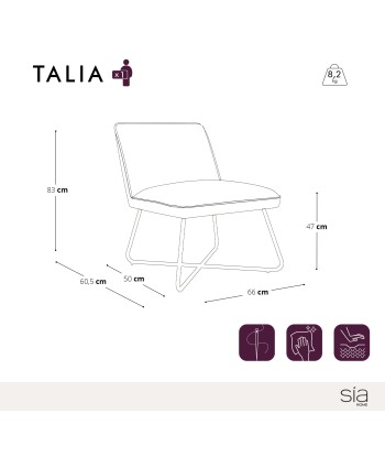 Fauteuil TALIA Bouclette Pour