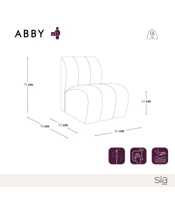 Fauteuil ABBY Bouclette l'achat 