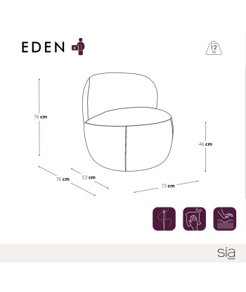 Fauteuil EDEN Bouclette en ligne