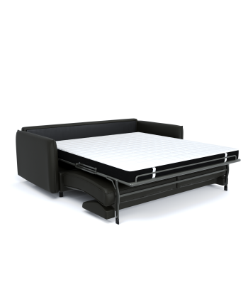 Canapé convertible express ISAKA Cuir - Matelas Dunlopillo 160cm sur le site 