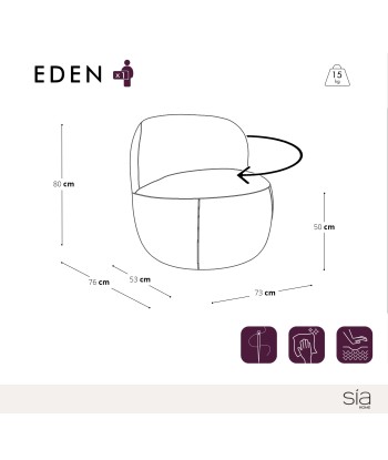 Fauteuil pivotant EDEN Tissu Bouclette sélection de produits