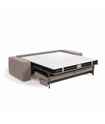 Canapé convertible express JOAN Velours - Matelas Dunlopillo 140cm Economisez 