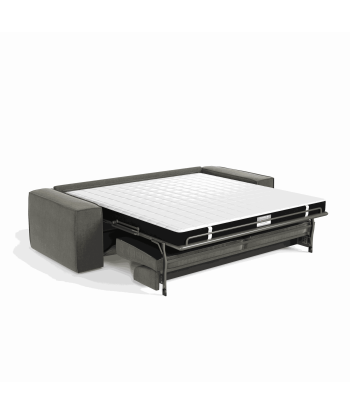 Canapé convertible express JOAN Velours - Matelas Dunlopillo 140cm Economisez 