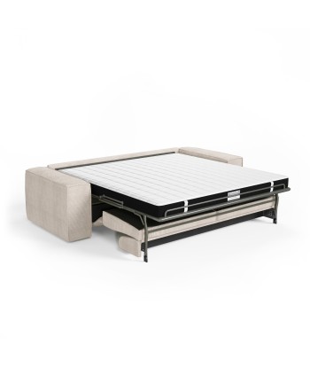 Canapé convertible express JOAN Velours côtelé - Matelas Dunlopillo 160cm Par le système avancé 