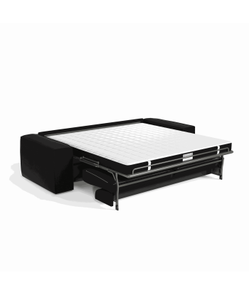 Canapé convertible express JOAN Velours - Matelas Dunlopillo 140cm Economisez 