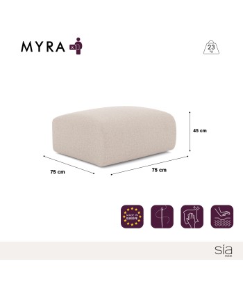 Pouf Myra Velours à motifs ouvre sa boutique