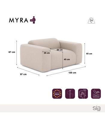 Fauteuil Myra Velours à motifs 2023