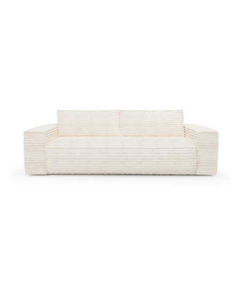 Canapé convertible express JOAN Velours côtelé XXL - Matelas Dunlopillo 160cm en ligne