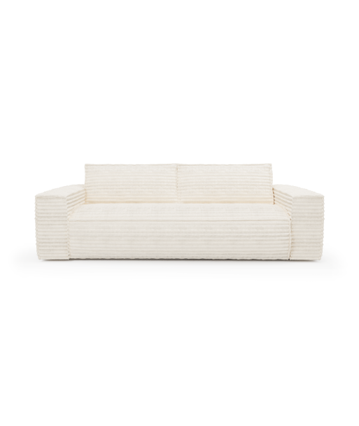 Canapé convertible express JOAN Velours côtelé XXL - Matelas Dunlopillo 160cm en ligne