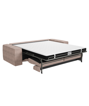 Canapé convertible express JOAN Velours côtelé XXL - Matelas Dunlopillo 160cm en ligne