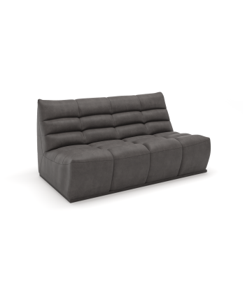 Canapé 3 places modulable JODY Tissu effet cuir vintage 50-70% off 