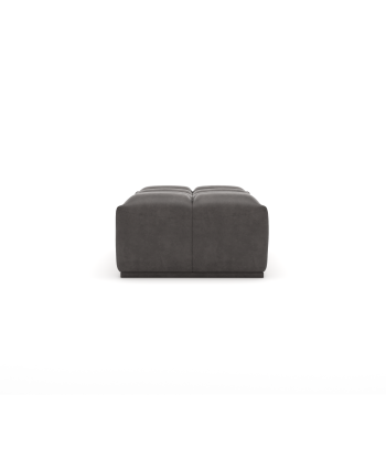 Pouf modulable JODY Tissu effet cuir vintage pas cher