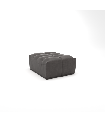 Pouf modulable JODY Tissu effet cuir vintage pas cher