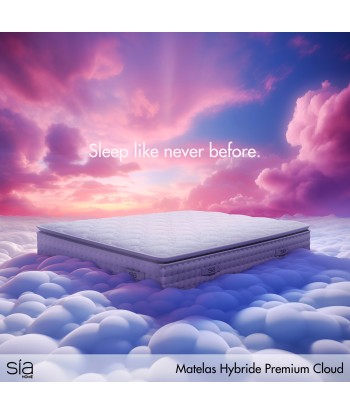 Matelas Hybride Premium Cloud 160x200cm Amélioration de cerveau avec