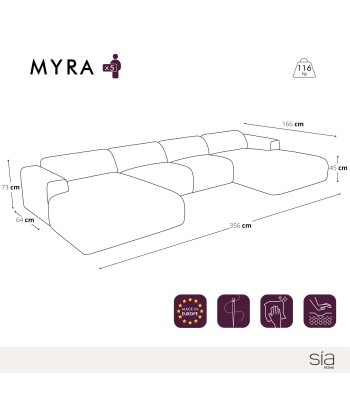 Canapé symétrique MYRA Tissu Bouclette commande en ligne