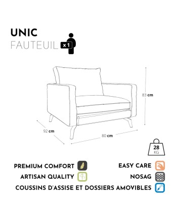 Fauteuil UNIC Velours shop