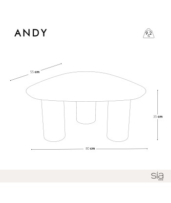 Table basse ANDY 80cm Découvrez la collection