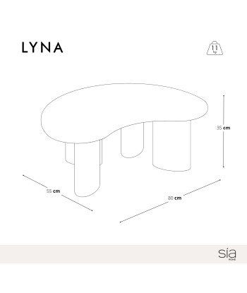 Table basse LYNA 80cm livraison gratuite