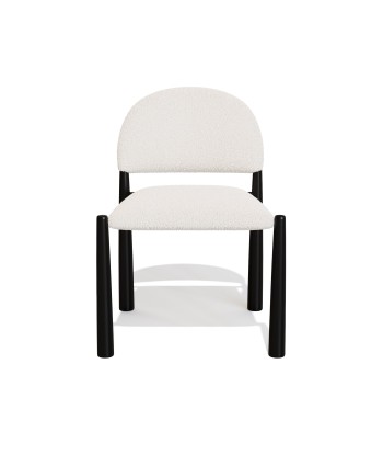 Lot de 2 Chaises Milo Bouclette Pieds Noirs 2023