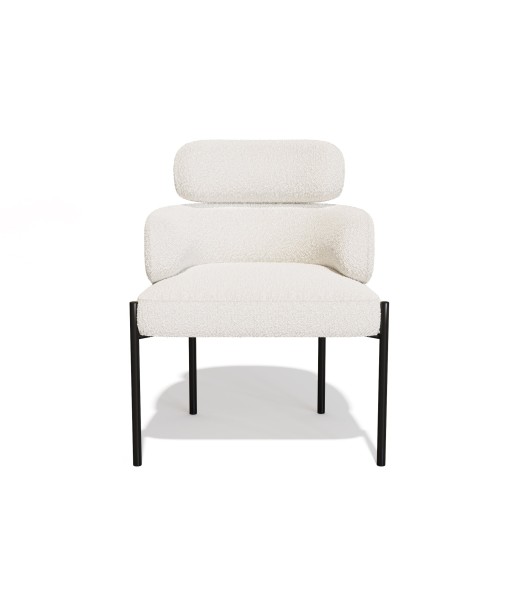 Lot de 2 Chaises Lara Bouclette Pieds noirs Découvrez la collection