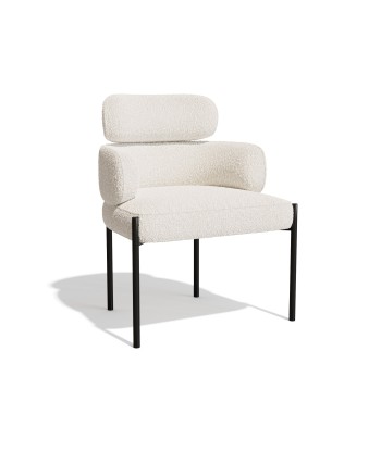 Lot de 2 Chaises Lara Bouclette Pieds noirs Découvrez la collection