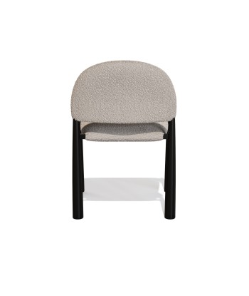 Lot de 2 Chaises Milo Bouclette Pieds Noirs 2023