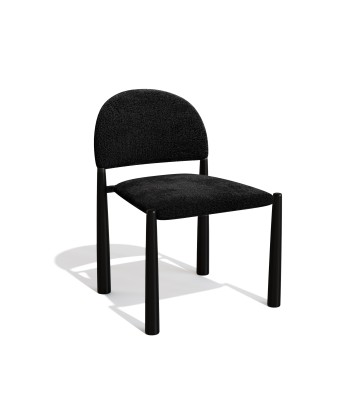 Lot de 2 Chaises Milo Velours texturé Pieds Noirs en ligne des produits 