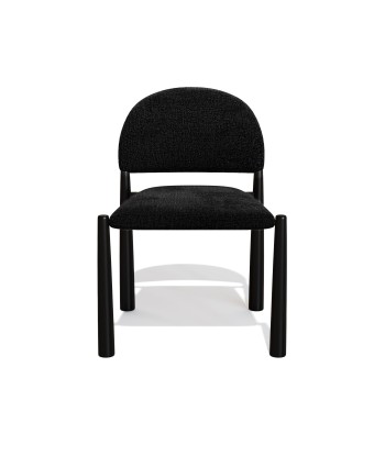 Lot de 2 Chaises Milo Velours texturé Pieds Noirs en ligne des produits 