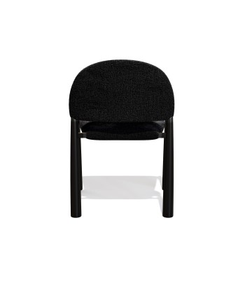 Lot de 2 Chaises Milo Velours texturé Pieds Noirs en ligne des produits 