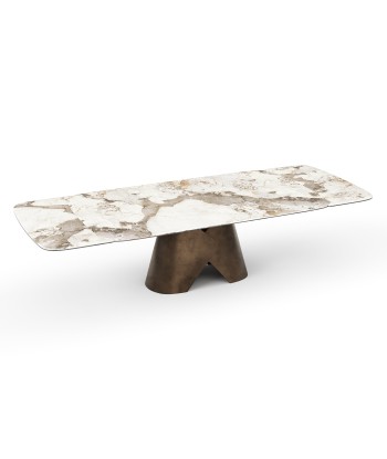 Table extensible VIVA Pandora et pied bronze 160x90x76cm vente chaude votre 