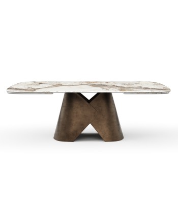 Table extensible VIVA Pandora et pied bronze 160x90x76cm vente chaude votre 