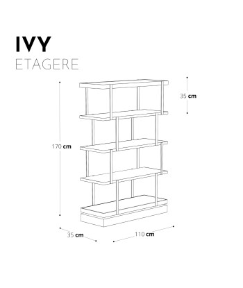 Etagère IVY verre fumé ouvre sa boutique